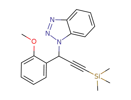 1-(1-(2-methoxyphenyl)-3-(trimethylsilyl)prop-2-ynyl)-1H-benzo[d][1,2,3]triazole