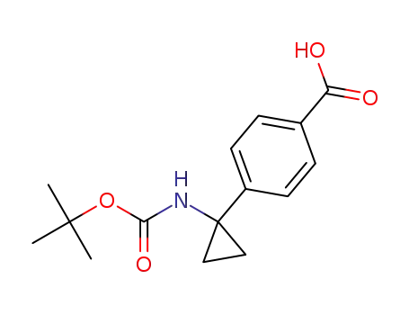 4-(1-((tert-butoxycarbonyl)amino)cyclopropyl)benzoic acid