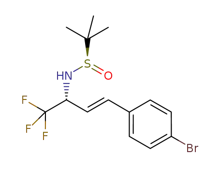 (Rs,R)-N-((E)-4-(4-bromophenyl)-1,1,1-trifluorobut-3-en-2-yl)-tert-butanesulfinamide