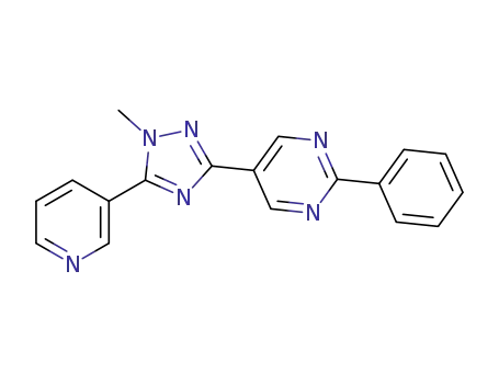 5-(1-methyl-5-(pyridin-3-yl)-1H-1,2,4-triazol-3-yl)-2-phenylpyrimidine