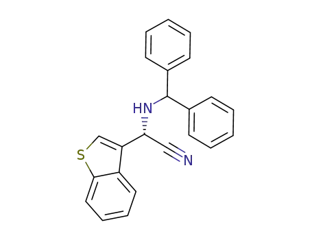 (S)-2-(benzhydrylamino)-2-(benzo[b]thiophen-3-yl)acetonitrile