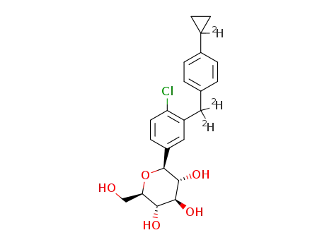 (2S,3R,4R,5S,6R)-2-(4-chloro-3-((4-(cyclopropyl-1-d)phenyl)methyl-d2)phenyl)-6-(hydroxymethyl)tetrahydro-2H-pyran-3,4,5-triol