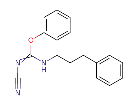 Molecular Structure of 1192559-65-1 (1-cyano-2-phenyl-3-(3-phenylpropyl)isourea)