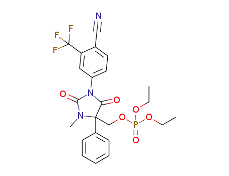 [1-(4-cyano-3-trifluoromethylphenyl)-2,5-dioxo-3-methyl-4-phenylimidazolidin-4-yl]methyl diethyl phosphate