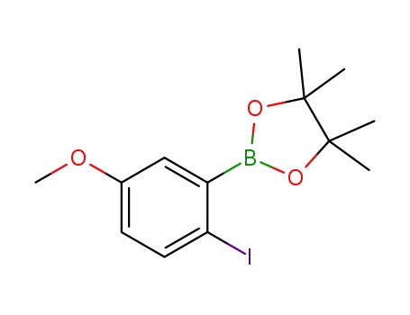 2-(2-Iodo-5-methoxyphenyl)-4,4,5,5-tetramethyl-1,3,2-dioxaborolane