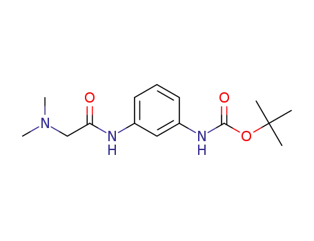 Molecular Structure of 1232784-00-7 (tert-butyl 3-(2-(dimethylamino)acetamido)phenylcarbamate)