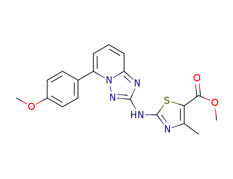 methyl 2-(5-(4-methoxyphenyl)-[1,2,4]triazolo[1,5-a]pyridin-2-ylamino)-4-methylthiazole-5-carboxylate