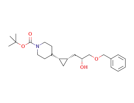 tert-butyl 4-{(1R,2S)-2-[(2R)-3-(benzyloxy)-2-hydroxy-propyl]cyclopropyl}piperidine-1-carboxylate
