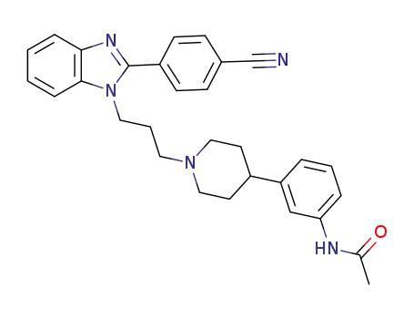 2-(4-cyanophenyl)-1-{3-[4-(3-acetylaminophenyl)piperidin-1-yl]propyl}-1H-benzimidazole