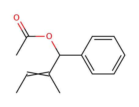 2-methyl-1-phenylbut-2-enyl acetate
