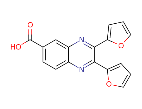 2,3-Di(furan-2-yl)quinoxaline-6-carboxylic acid