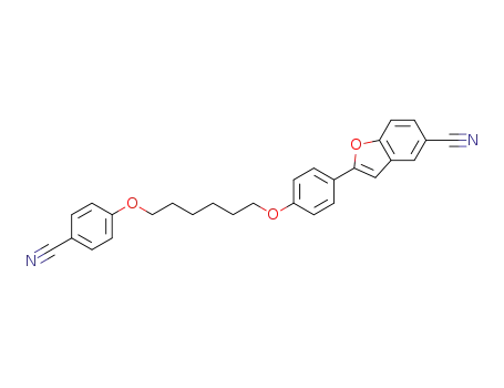 2-(4-(6-(4-cyanophenoxy)hexyloxy)phenyl)benzofuran-5-carbonitrile