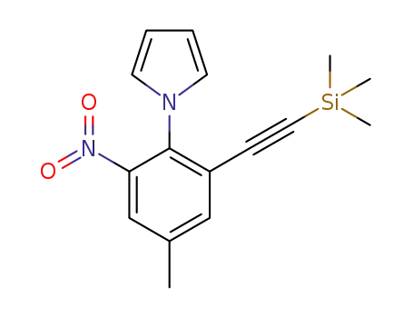 1-(4-methyl-2-nitro-6-((trimethylsilyl)ethynyl)phenyl)-1H-pyrrole