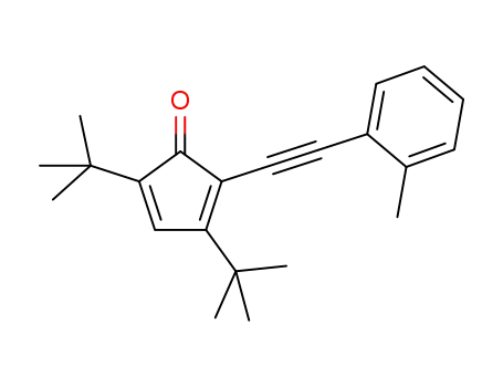 3,5-di-tert-butyl-2-(o-tolylethynyl)cyclopenta-2,4-dienone