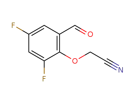 Molecular Structure of 1204351-43-8 (2-(2,4-difluoro-6-formylphenoxy)acetonitrile)