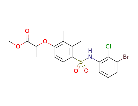methyl 2-[(4-{[(3-bromo-2-chlorophenyl)amino]sulfonyl}-2,3-dimethylphenyl)oxy]propanoate