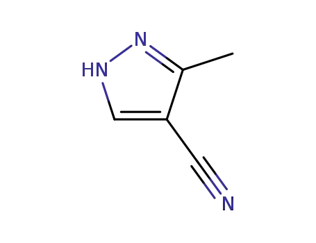 Molecular Structure of 131661-41-1 (3-Methyl-4-cyanopyrazole)