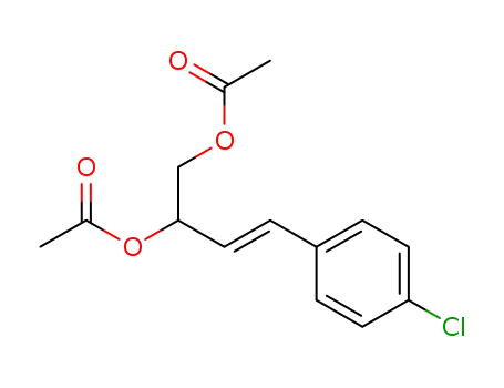 (E)-4-(4-chlorophenyl)but-3-ene-1,2-diyl diacetate