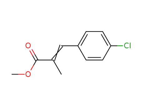 Molecular Structure of 53059-73-7 (α-Methyl-4-chlorzimtsaeure-methylester)