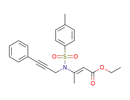 ethyl (2E)-3-{[(4-methylphenyl)sulfonyl](3-phenylprop-2-yn-1-yl)amino}but-2-enoate
