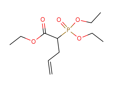 Molecular Structure of 108298-18-6 (4-Pentenoic acid, 2-(diethoxyphosphinyl)-, ethyl ester)