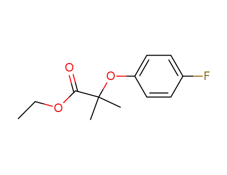 Molecular Structure of 587-12-2 (Propanoic acid, 2-(4-fluorophenoxy)-2-methyl-, ethyl ester)