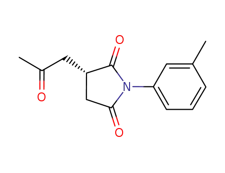 (S)-1-(3-methylphenyl)-3-(2-oxopropyl)pyrrolidine-2,5-dione