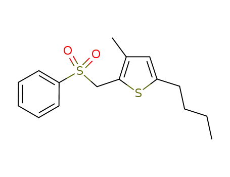 5-butyl-3-methyl-2-(phenylsulfonylmethyl)thiophene