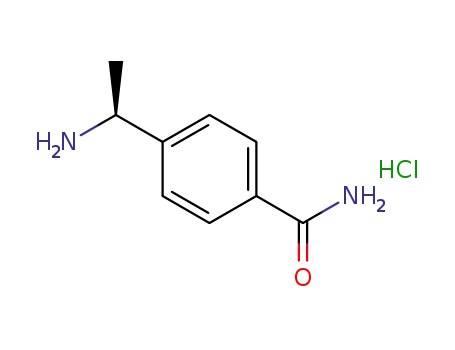 Molecular Structure of 1206910-95-3 ((S)-4-(1-aminoethyl)benzamide hydrochloride)
