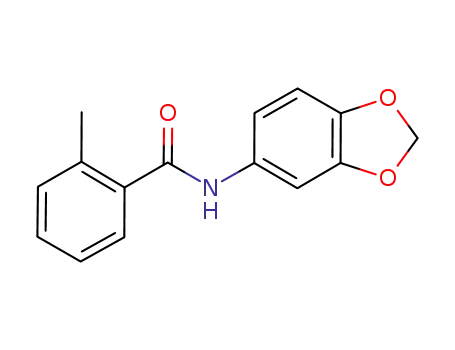 Molecular Structure of 35493-08-4 (N-(1,3-benzodioxol-5-yl)-2-methylbenzamide)