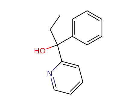 Molecular Structure of 52100-47-7 (1-phenyl-1-(pyridin-2-yl)propan-1-ol)