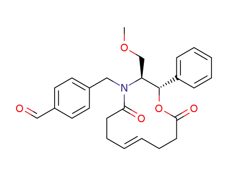 4-(((2S,3S,E)-3-(methoxymethyl)-5,12-dioxo-2-phenyl-1-oxa-4-azacyclododec-8-en-4-yl)methyl)benzaldehyde