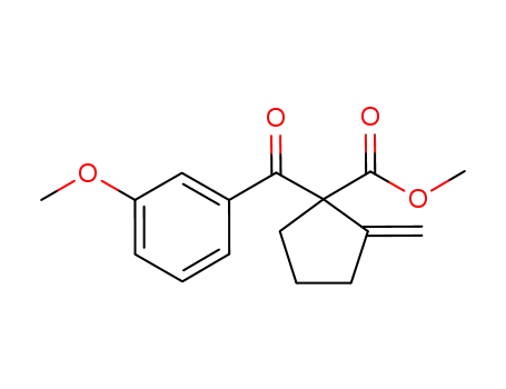 1-(3-methoxybenzoyl)-2-methylene-cyclopentanecarboxylic acid methyl ester