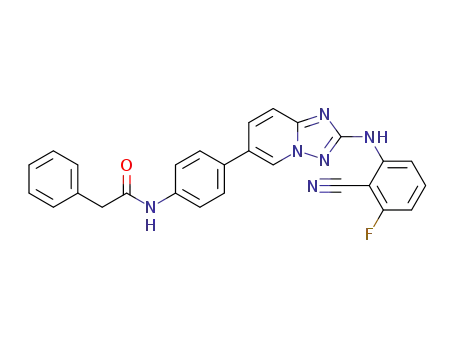 N-(4-{2-[(2-cyano-3-fluorophenyl)amino][1,2,4]triazolo[1,5-a]pyridin-6-yl}phenyl)-2-phenylacetamide