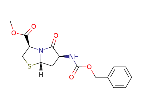 (2R,5S,7S)-1-aza-7-benzyloxycarbonylamino-8-oxo-4-thiabicyclo<3.3.0>octane-2-carboxylic acid methyl ester