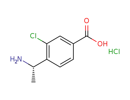(S)-4-(1-aminoethyl)-3-chlorobenzoic acid hydrochloride