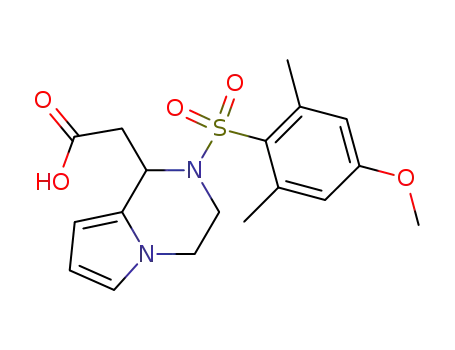 2-(2-(4-methoxy-2,6-dimethylphenylsulfonyl)-1,2,3,4-tetrahydropyrrolo[1,2-a]pyrazin-1-yl)acetic acid