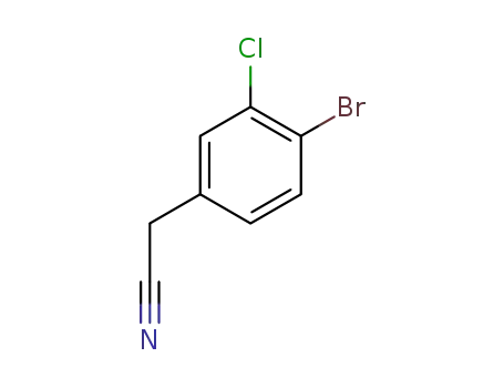 Molecular Structure of 1259023-29-4 (2-(4-BroMo-3-chlorophenyl)acetonitrile)