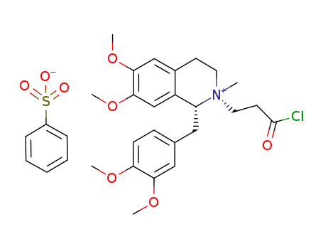 Molecular Structure of 1100676-20-7 (C<sub>6</sub>H<sub>5</sub>O<sub>3</sub>S<sup>(1-)</sup>*C<sub>24</sub>H<sub>31</sub>ClNO<sub>5</sub><sup>(1+)</sup>)