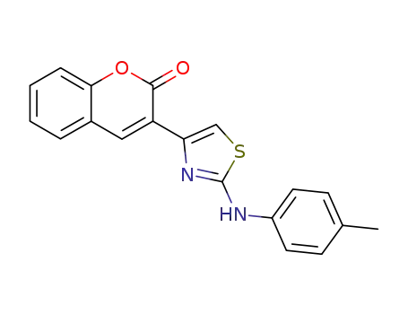 2H-1-Benzopyran-2-one, 3-[2-[(4-methylphenyl)amino]-4-thiazolyl]-