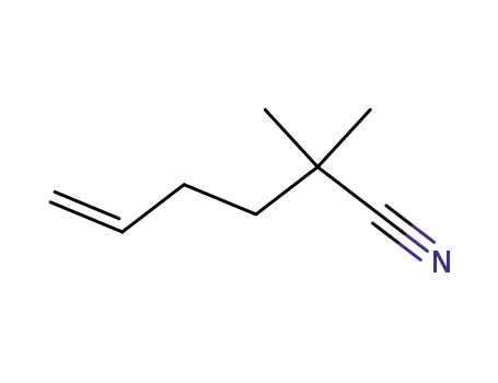 Molecular Structure of 84173-95-5 (5-Hexenenitrile, 2,2-dimethyl-)