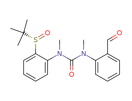 Molecular Structure of 1114451-19-2 (1-(2-(tert-butylsulfinyl)phenyl)-3-(2-formylphenyl)-1,3-dimethylurea)