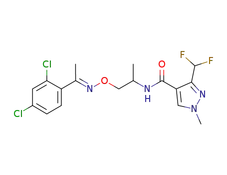 3-difluoromethyl-1-methyl-1H-pyrazole-4-carboxylic acid {2-[1-(2,4-dichloro-phenyl)-eth-(E)-ylideneaminooxy]-1-methyl-ethyl}-amide