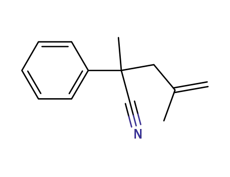 Molecular Structure of 1199790-77-6 (2,4-dimethyl-2-phenyl-4-pentenenitrile)