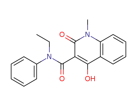 Molecular Structure of 84088-99-3 (N-Ethyl-4-hydroxy-1-methyl-2-oxo-N-phenyl-1,2-dihydroquinoline-3-carboxamide)