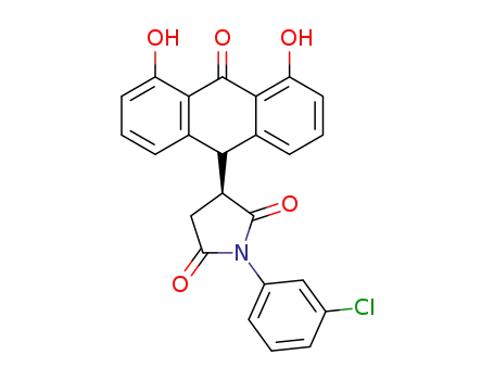 (S)-(+)-1-(3-chlorophenyl)-3-(4,5-dihydroxy-10-oxo-9,10-dihydro-anthracen-9-yl)-pyrrolidine-2,5-dione