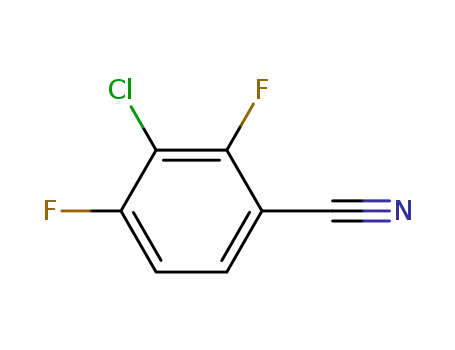 Molecular Structure of 887267-38-1 (3-CHLORO-2,4-DIFLUOROBENZONITRILE)