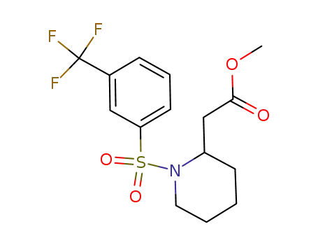 [1-(3-trifluoromethyl-benzenesulfonyl)-piperidin-2-yl]-acetic acid methyl ester