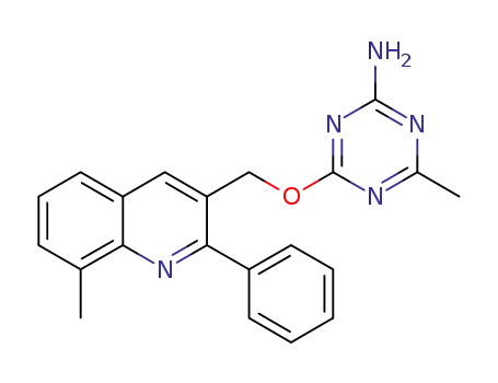 4-[(8-methyl-2-phenylquinolin-3-yl)methoxy]-6-methyl-1,3,5-triazin-2-amine