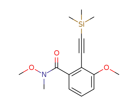 N,3-dimethoxy-N-methyl-2-[(trimethylsilyl)ethynyl]benzamide
